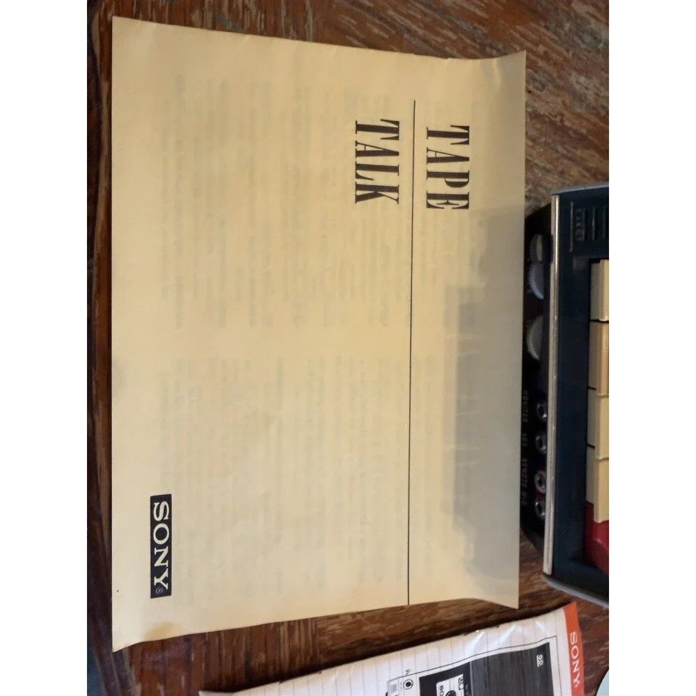 Vintage Sony Model TC-110A Cassette Recorder Tape Player
